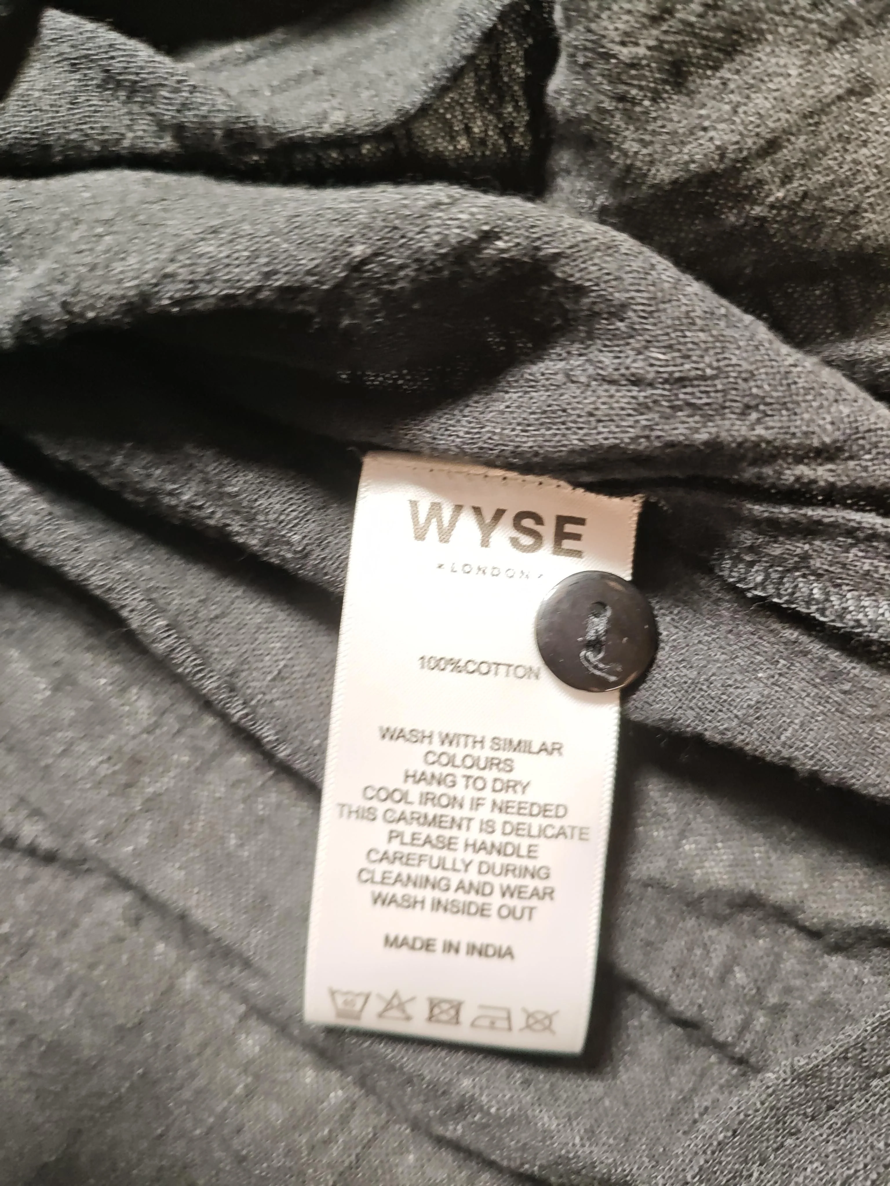 Wyse London Women's Top UK 16 Black 100% Cotton Long Sleeve Round Neck Basic - Image 6