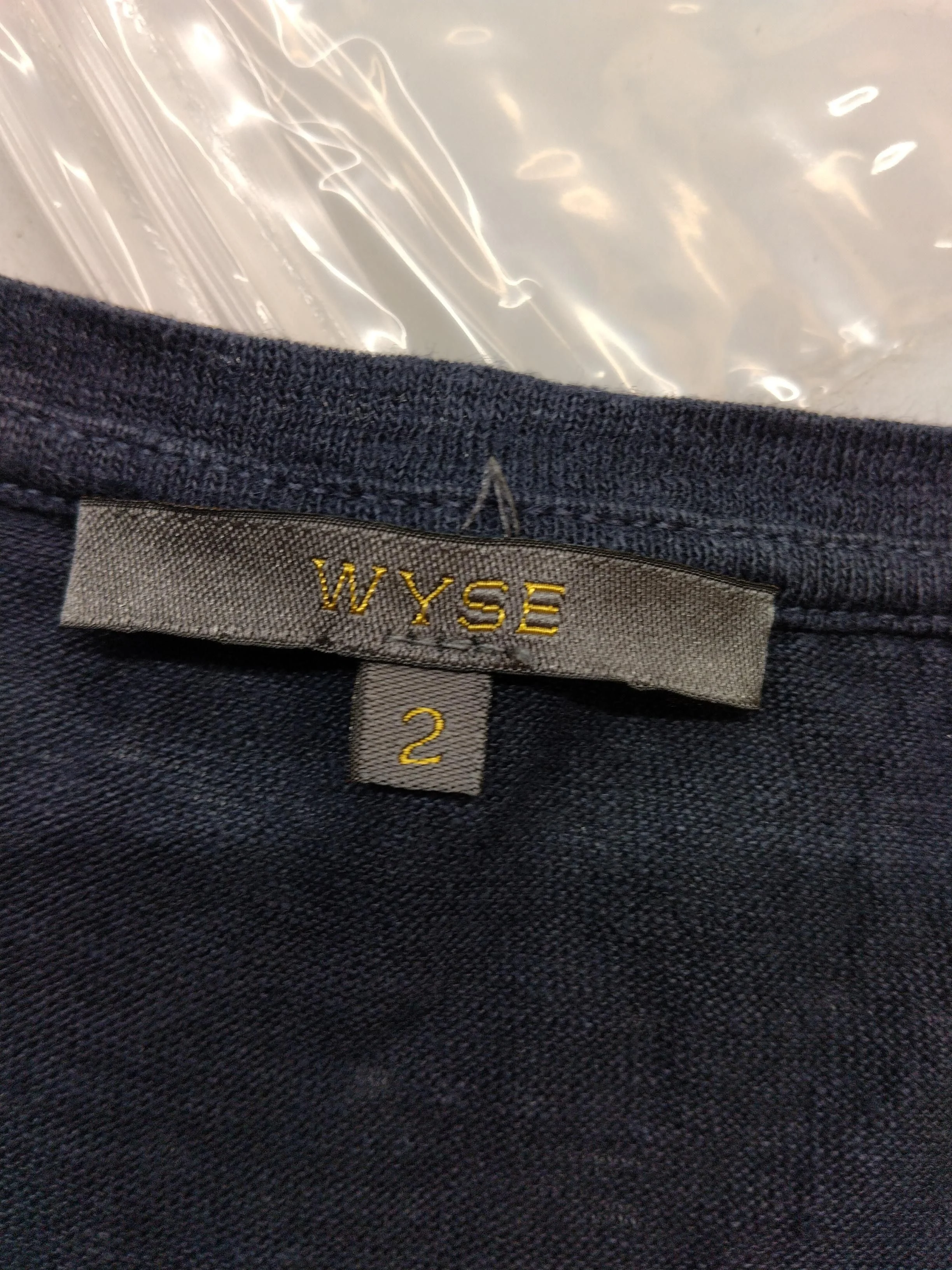Wyse Women's T-Shirt M Blue Graphic 100% Linen Short Sleeve Round Neck Basic - Image 5