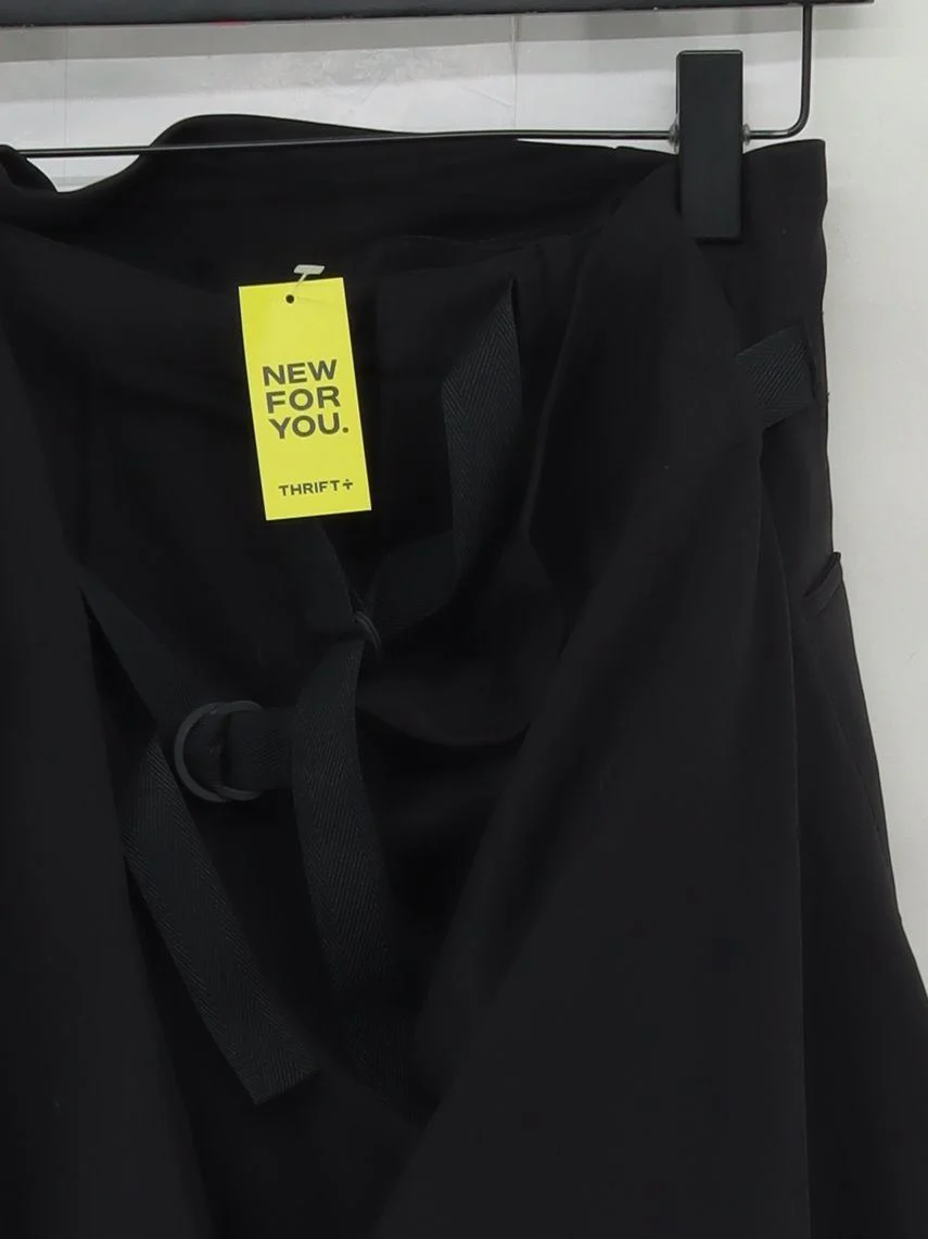 Y-3 Women's Trousers M Black Polyamide with Cotton Wide-Leg Chino - Image 3