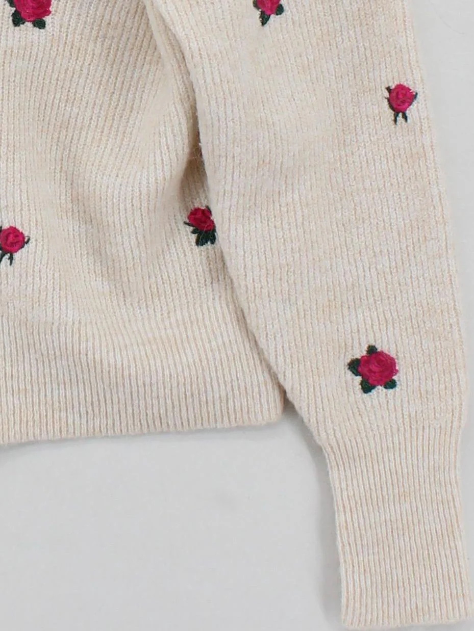 Y.A.S Women's Cardigan M Cream Polyester - Image 4