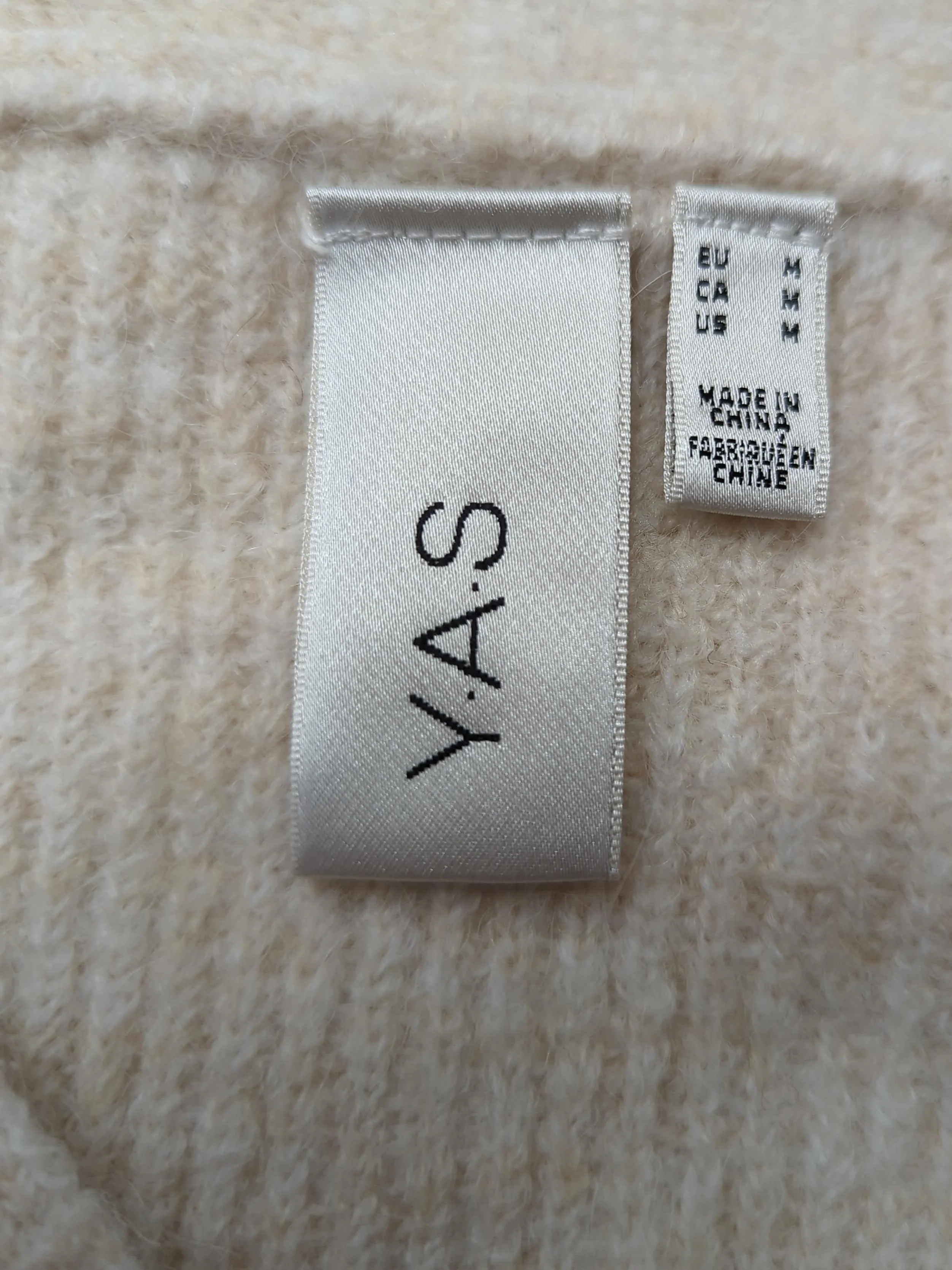 Y.A.S Women's Cardigan M Cream Polyester - Image 5