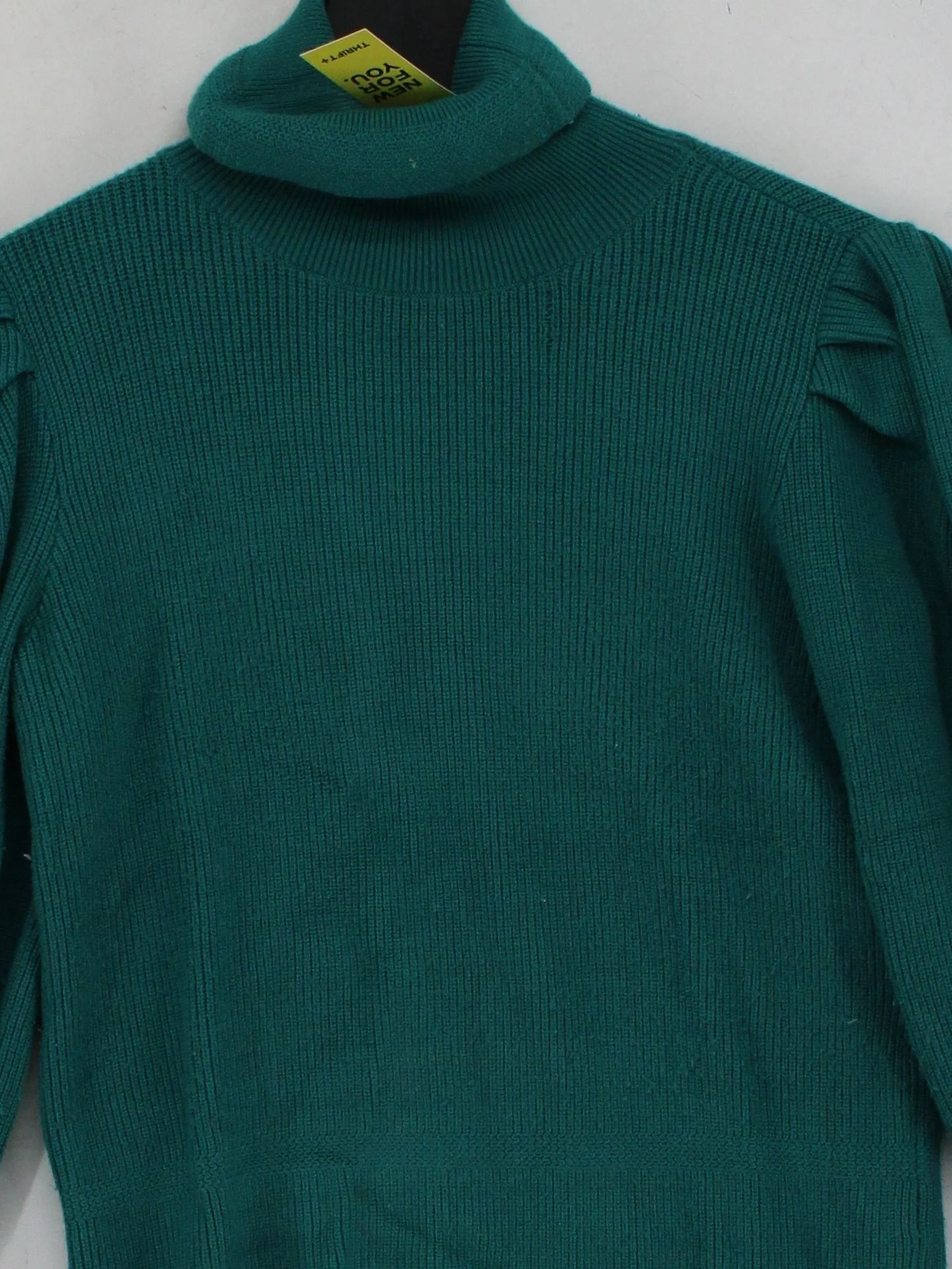 Y.A.S Women's Jumper M Green 100% Viscose Roll Neck Pullover - Image 3