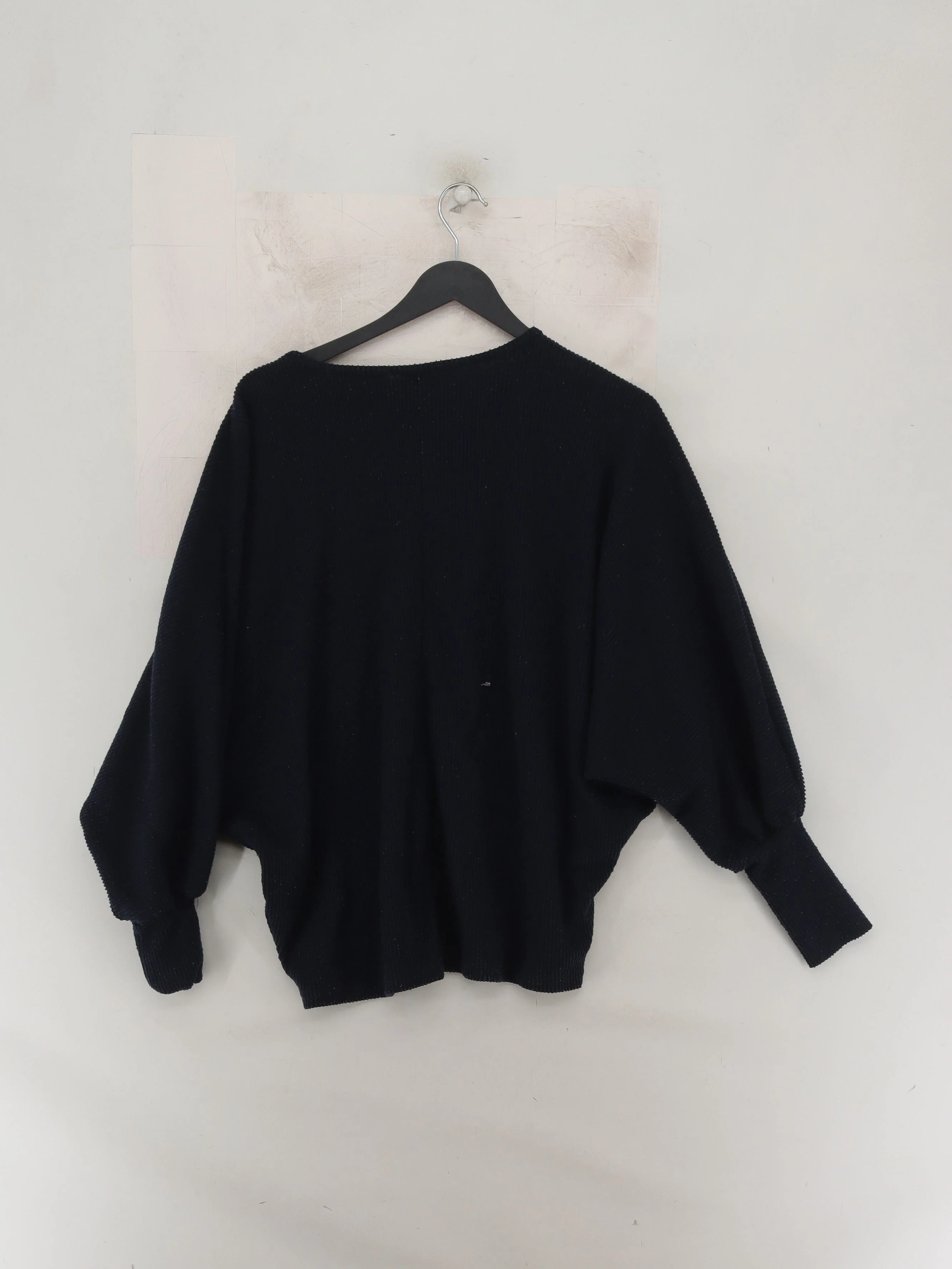 Y.A.S Women's Jumper S Blue Polyester with Viscose, Elastane Round Neck Pullover - Image 2
