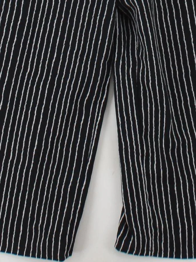 Y.A.S Women's Jumpsuit M Black Striped 100% Polyester Wide-Leg Jumpsuit - Image 4