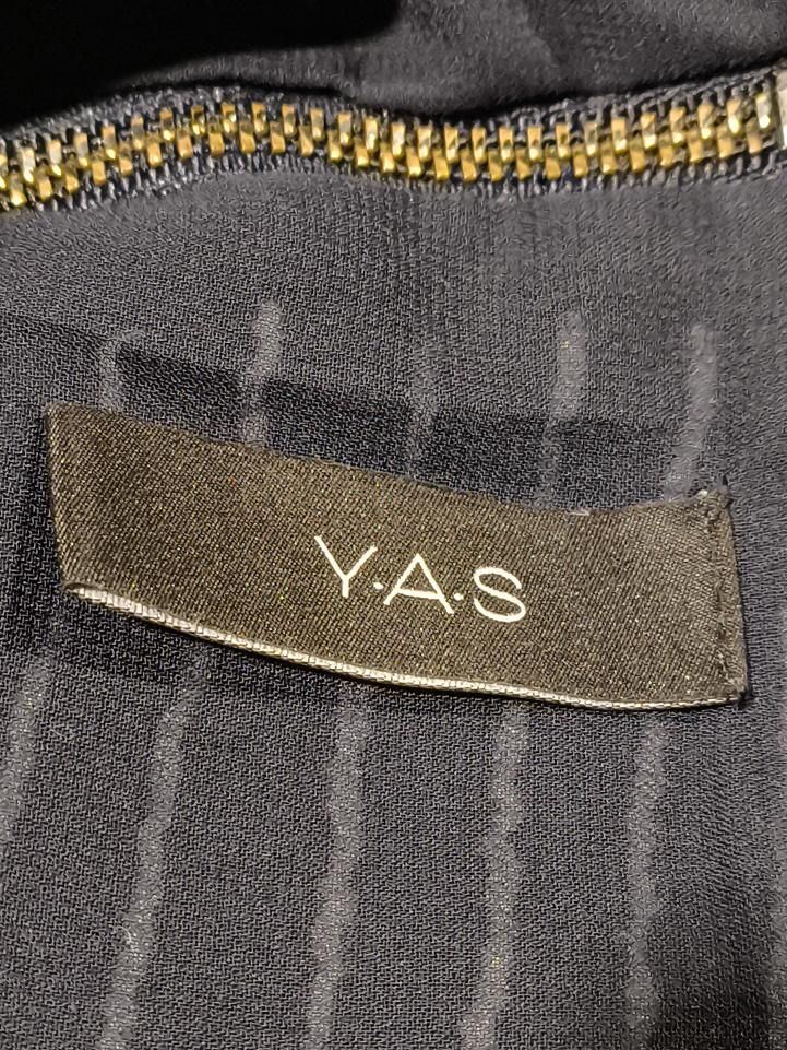 Y.A.S Women's Jumpsuit M Black Striped 100% Polyester Wide-Leg Jumpsuit - Image 5