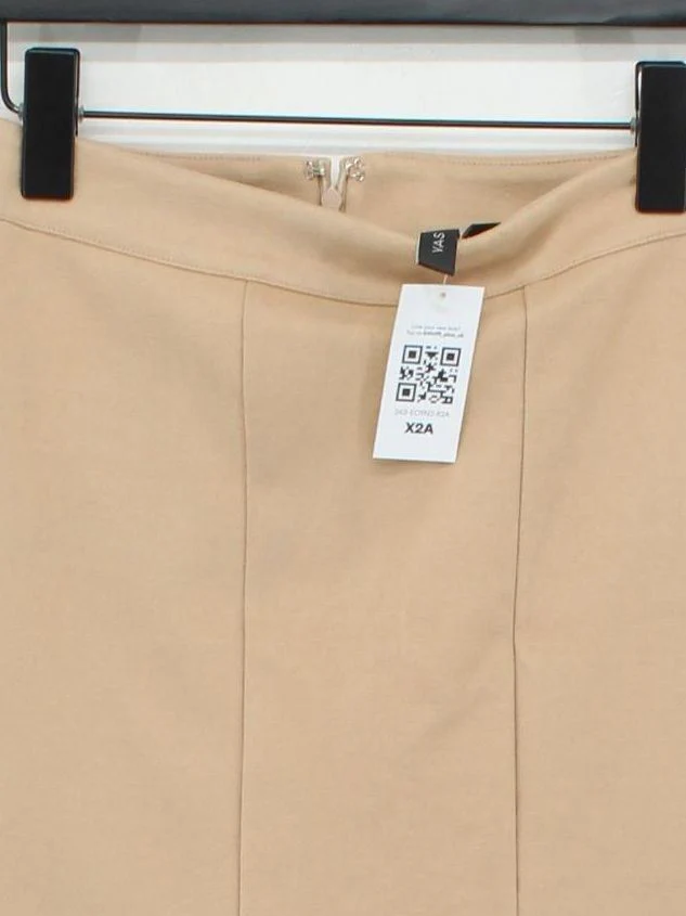 Y.A.S Women's Mini Skirt UK 8 Tan 100% Polyester Short Mini - Image 3