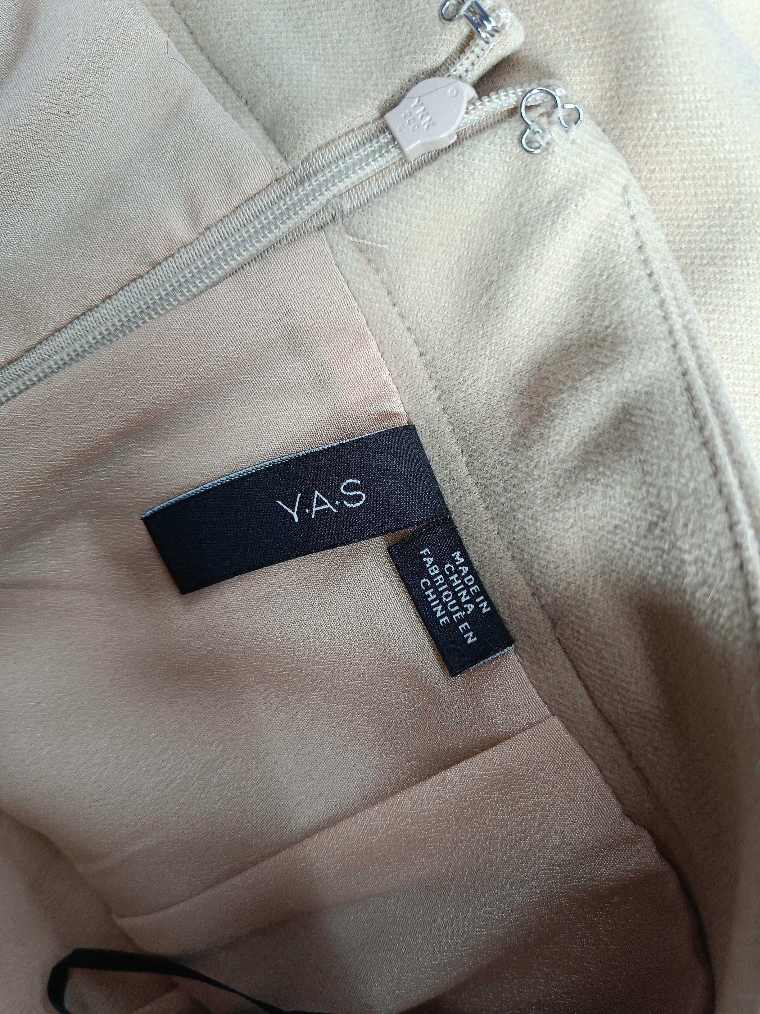 Y.A.S Women's Mini Skirt UK 8 Tan 100% Polyester Short Mini - Image 5