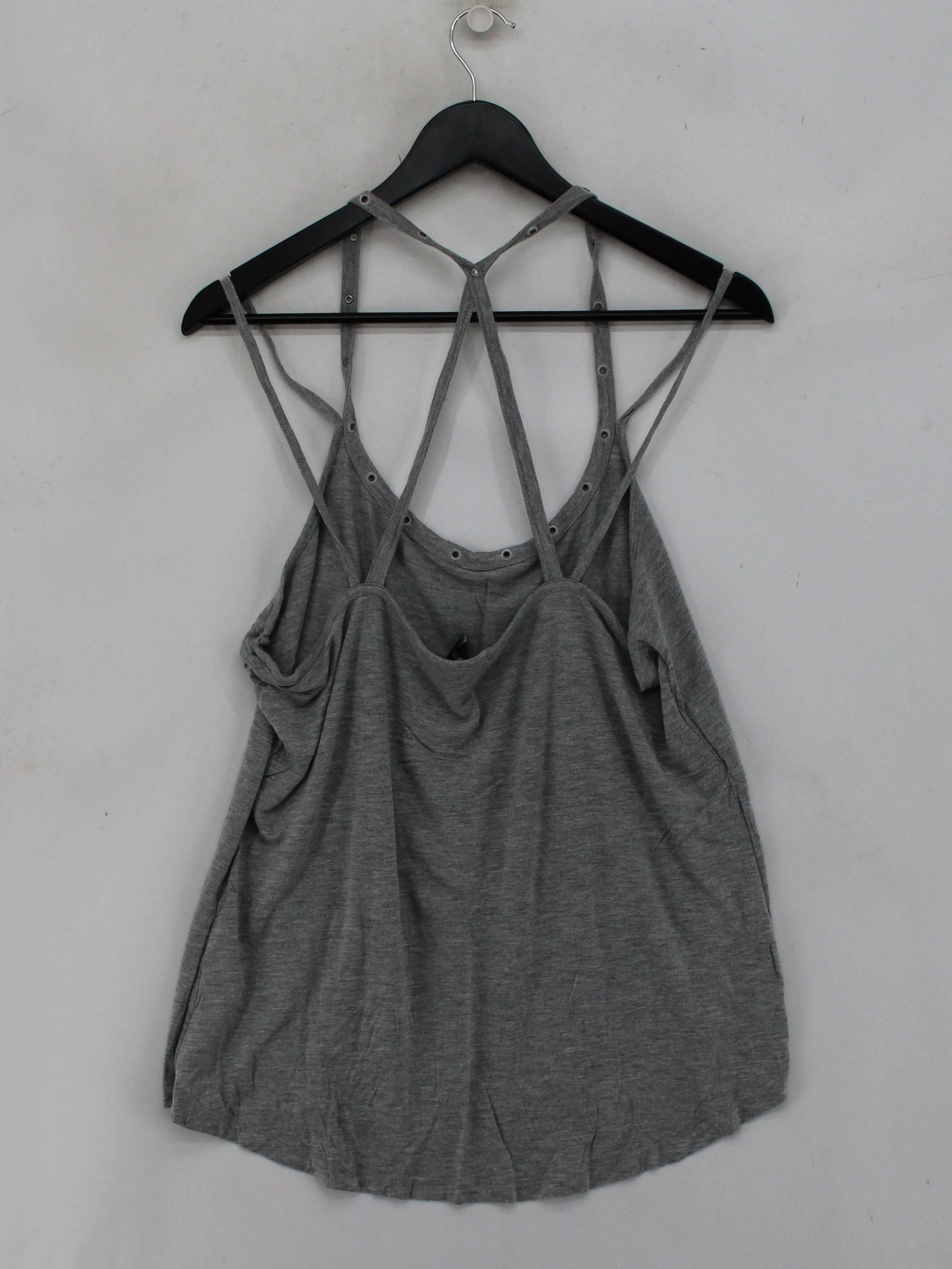 Y.A.S Women's T-Shirt XL Grey 100% Viscose Sleeveless Round Neck Basic - Image 2