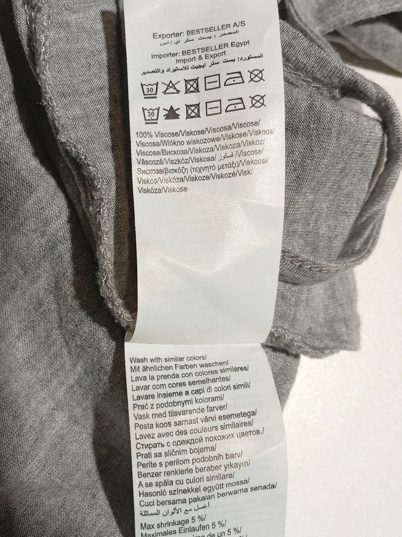 Y.A.S Women's T-Shirt XL Grey 100% Viscose Sleeveless Round Neck Basic - Image 6