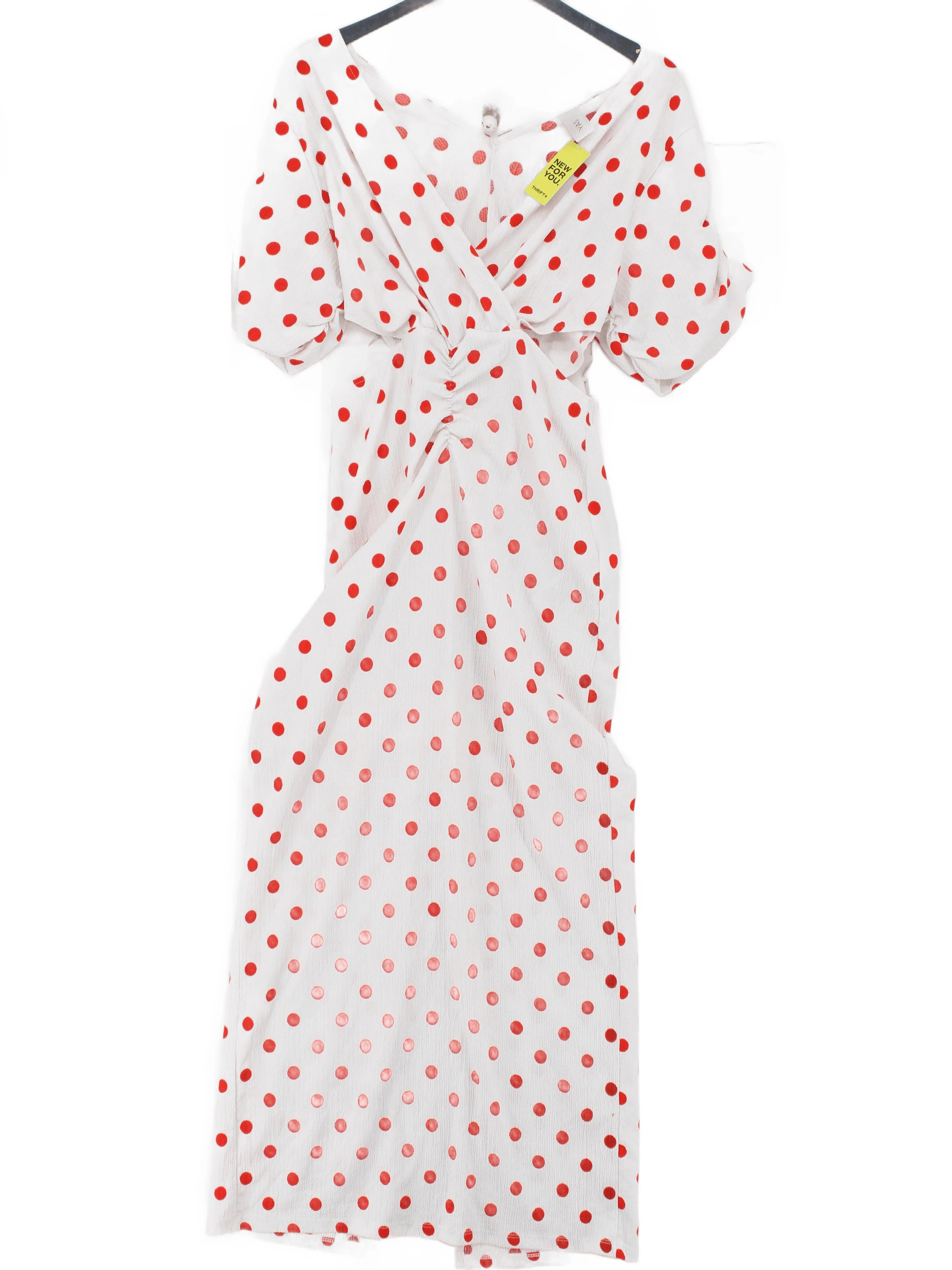 Y.A.S Wrap Midi Dress S in White
