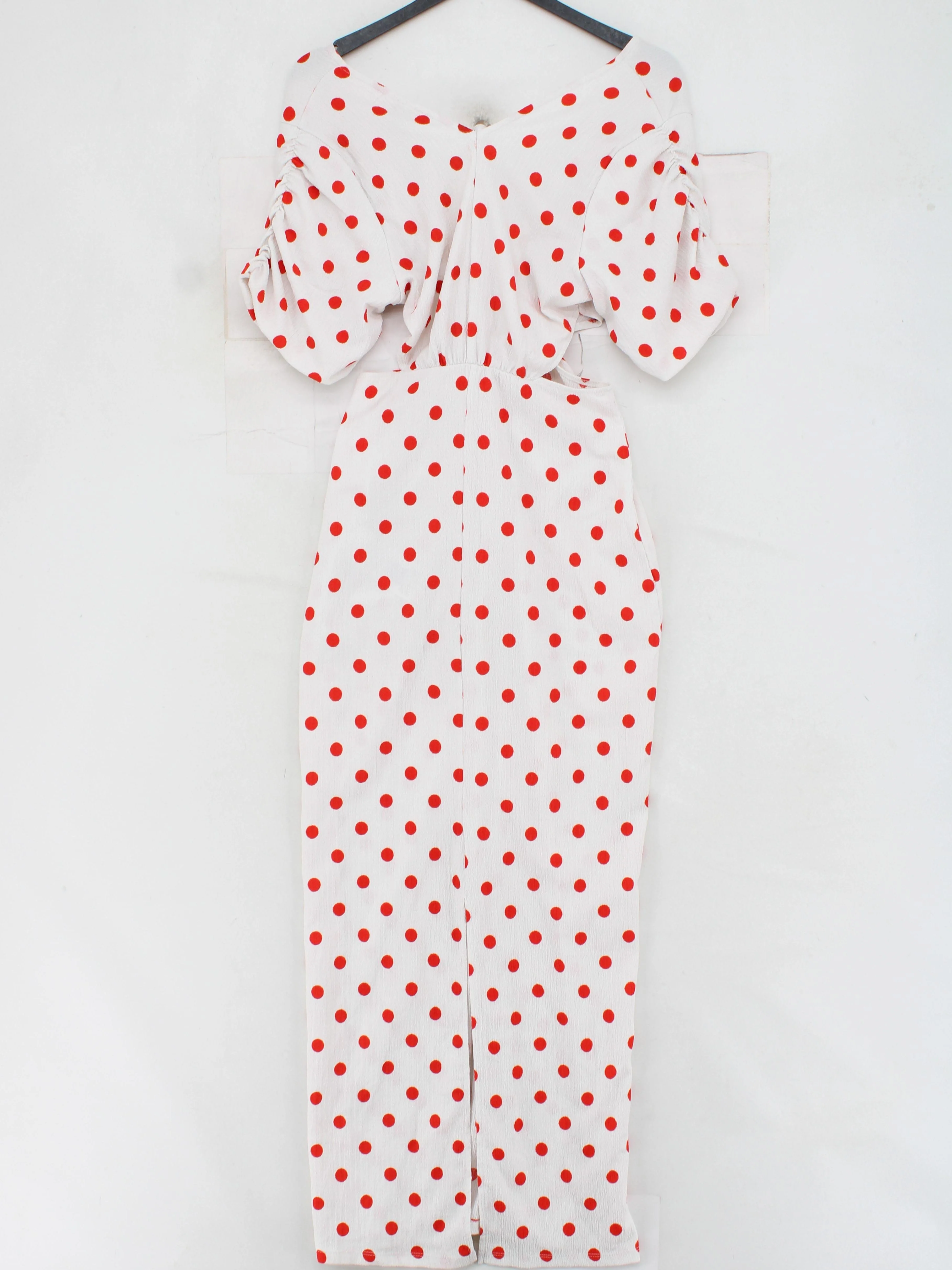 Y.A.S Wrap Midi Dress S in White - Image 2