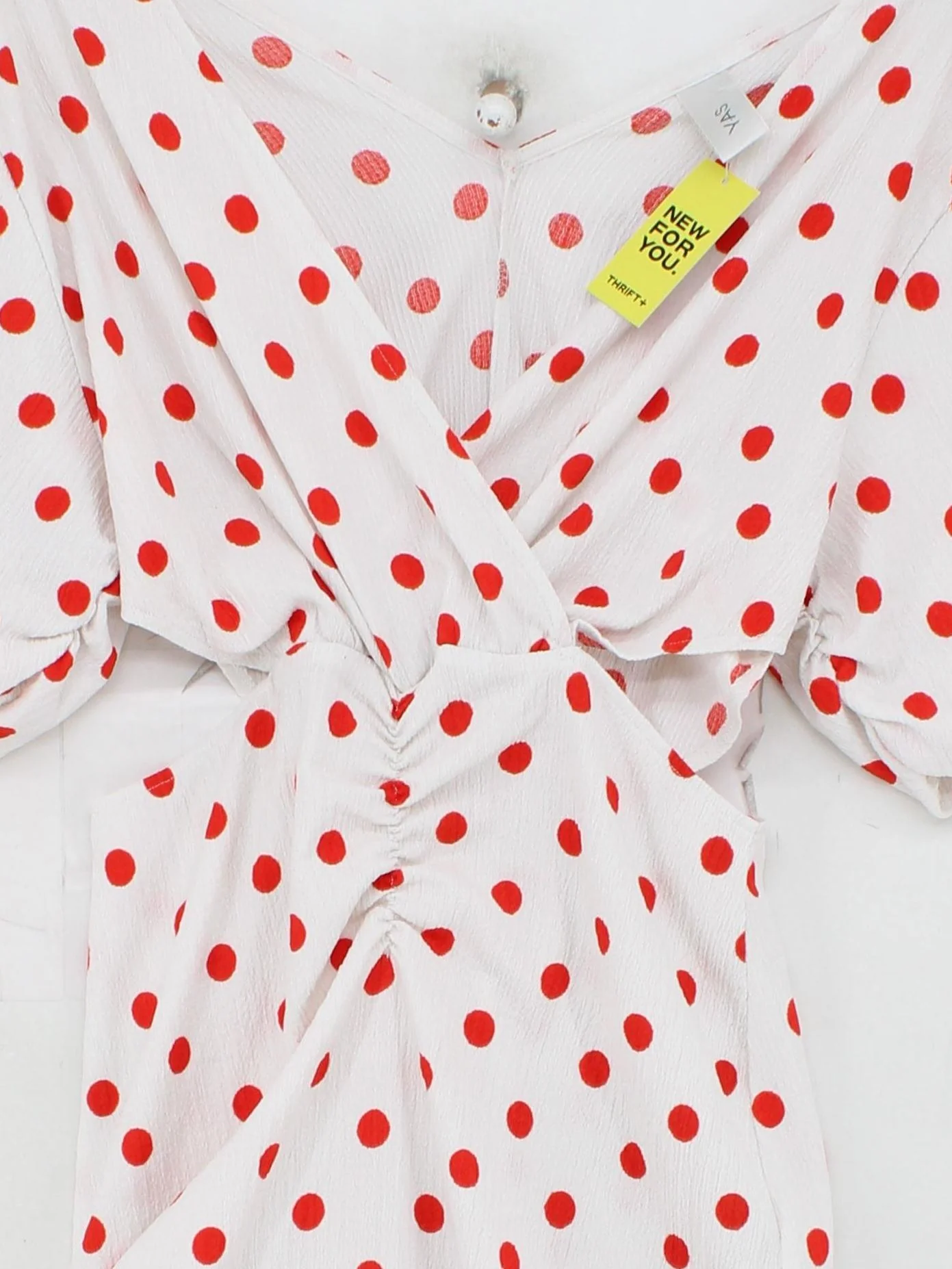 Y.A.S Wrap Midi Dress S in White - Image 3