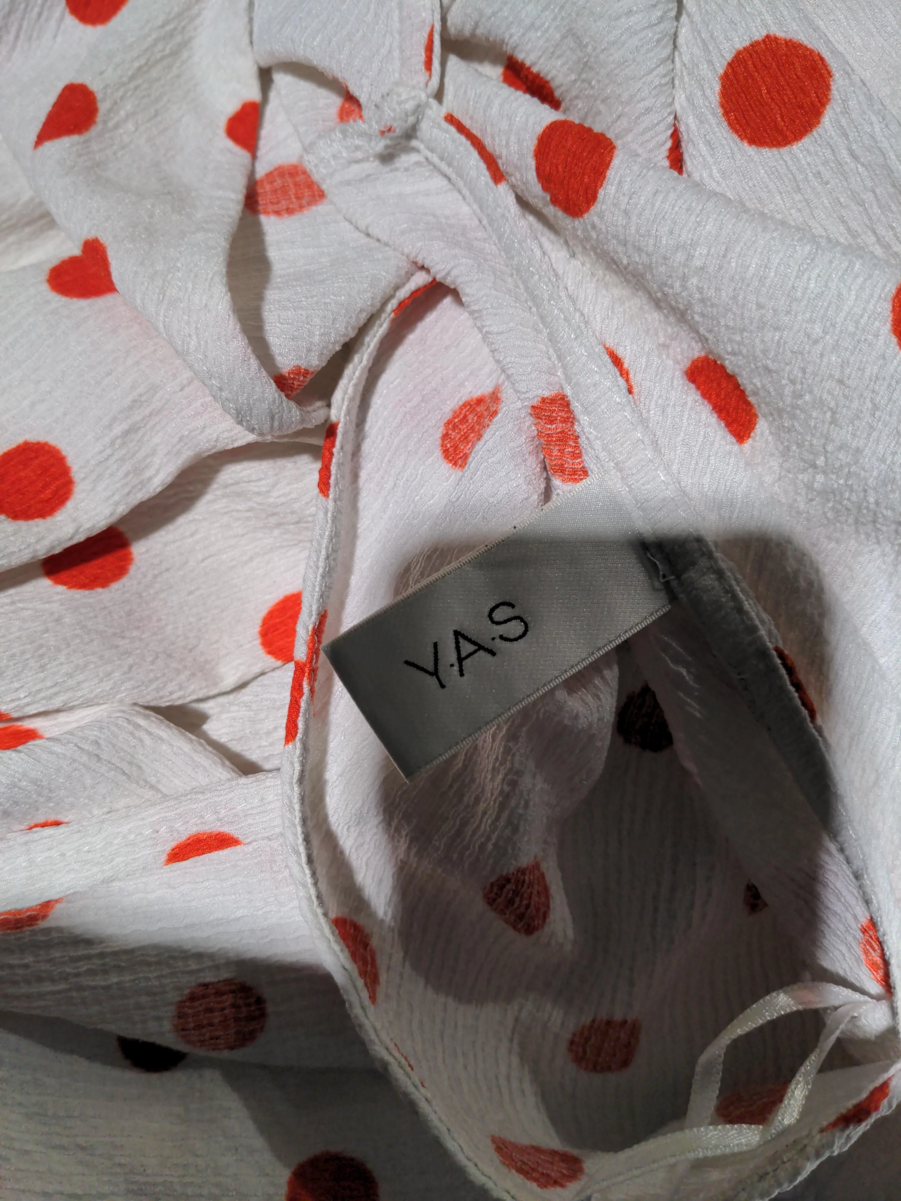 Y.A.S Wrap Midi Dress S in White - Image 5