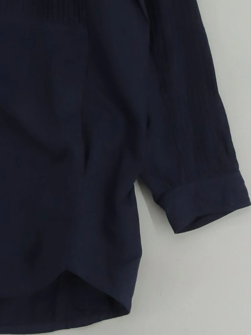 Yacco Maricard Women's Shirt UK 6 Blue 100% Other Long Sleeve Collared Basic - Image 4
