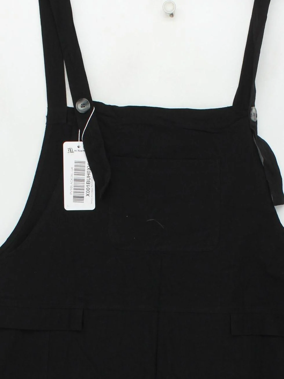 Yes Or No Women's Jumpsuit XXXL Black 100% Cotton Straight Jumpsuit - Image 3