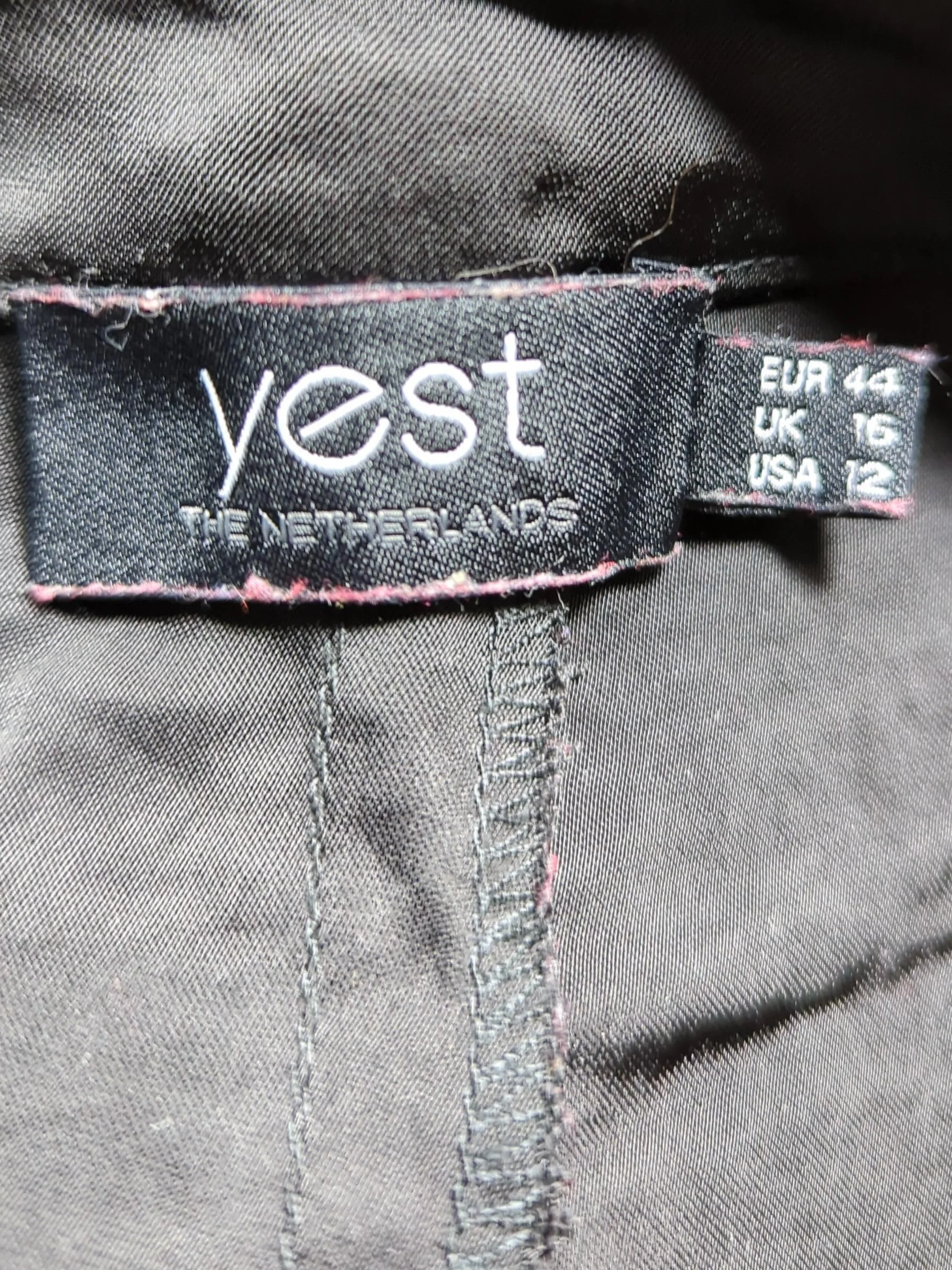 Yest Women's Trousers UK 16 Black 100% Polyester Wide-Leg Cargo - Image 6