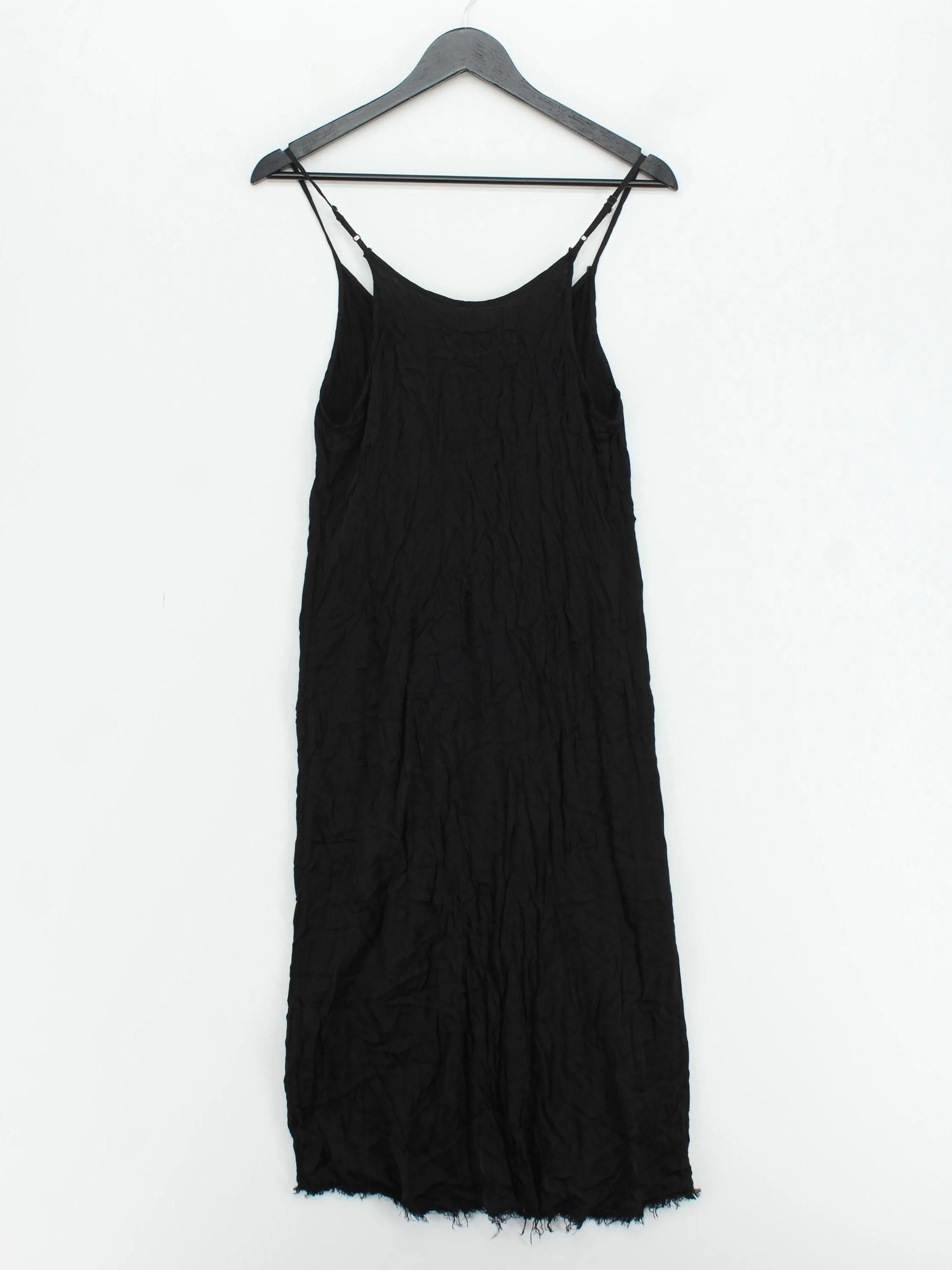 Yohji Yamamoto Slip Midi Dress M in Black - Image 2