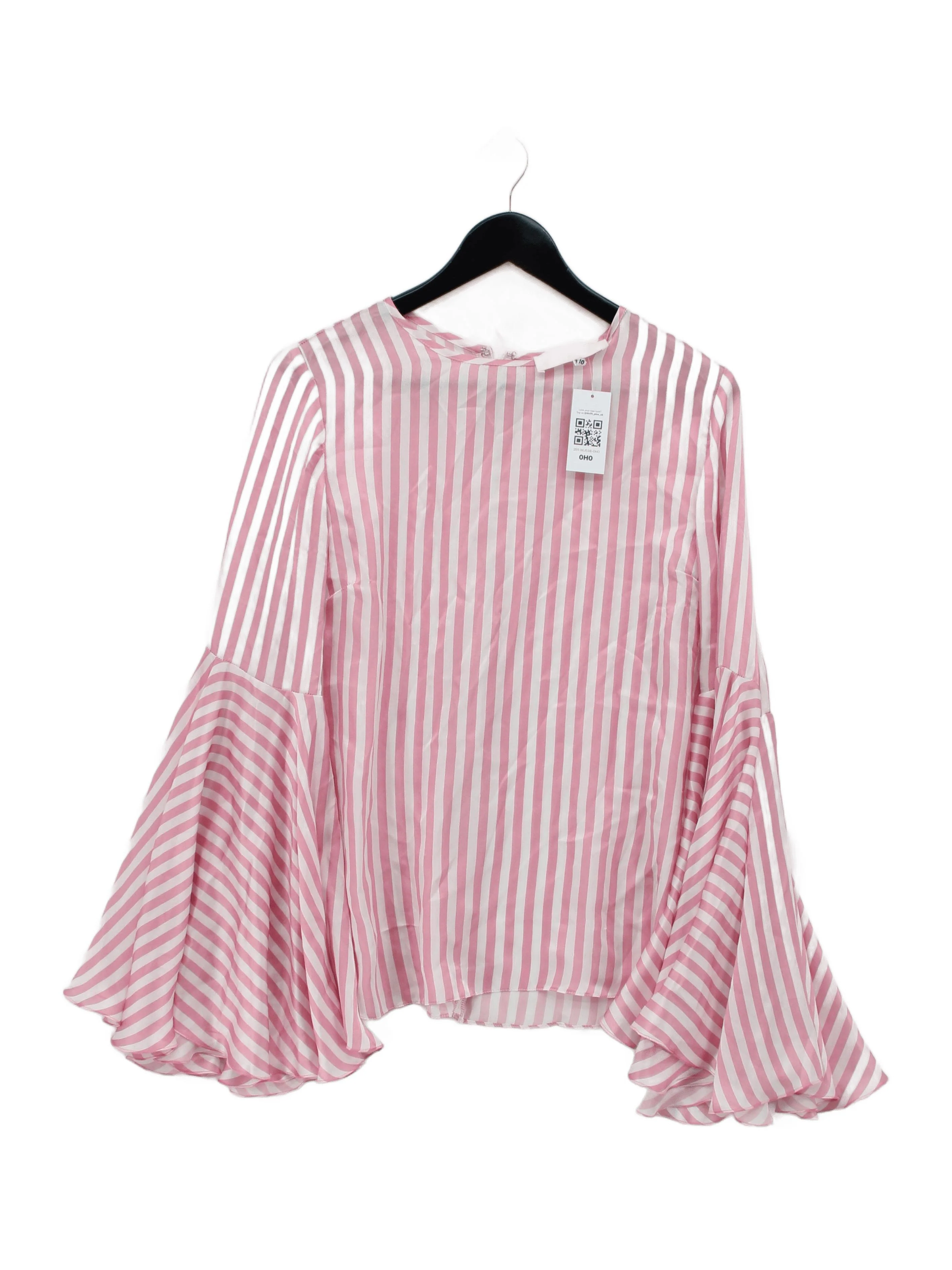 Yvonne Damant Women's Top UK 10 Pink 100% Polyester Basic