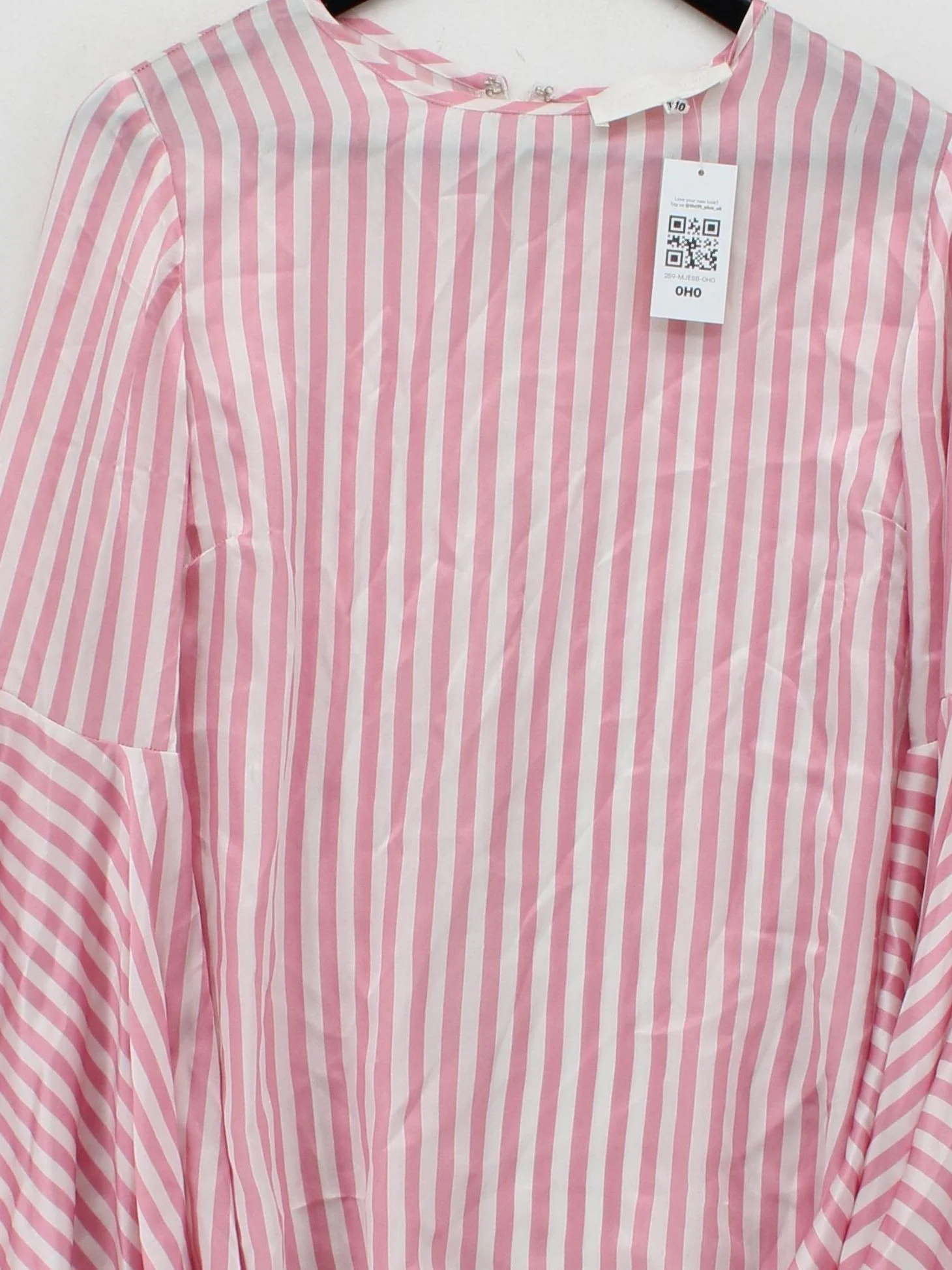 Yvonne Damant Women's Top UK 10 Pink 100% Polyester Basic - Image 3