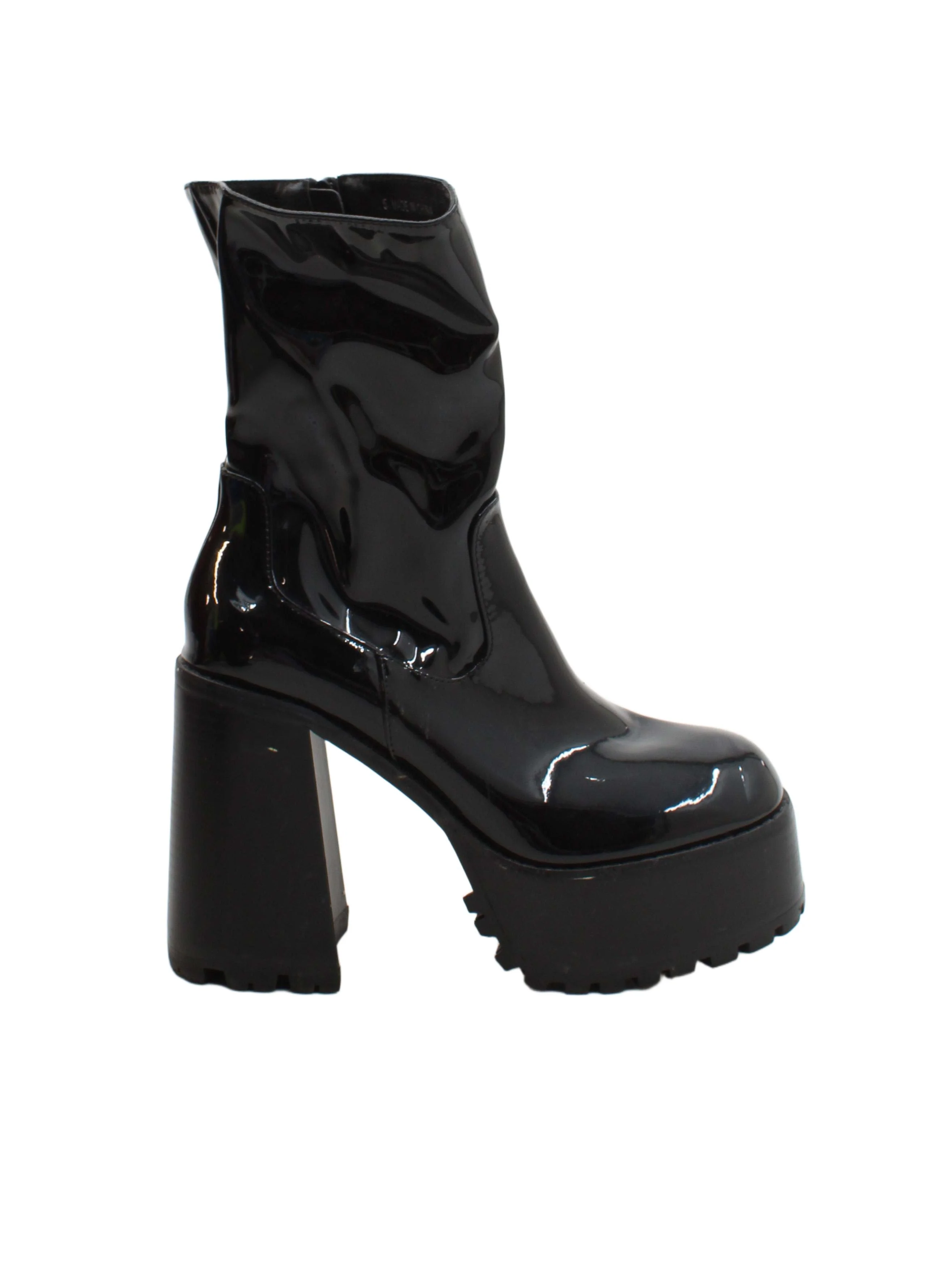 Z_code_Z Women's Boots UK 5 Black 100% Faux Leather Platform