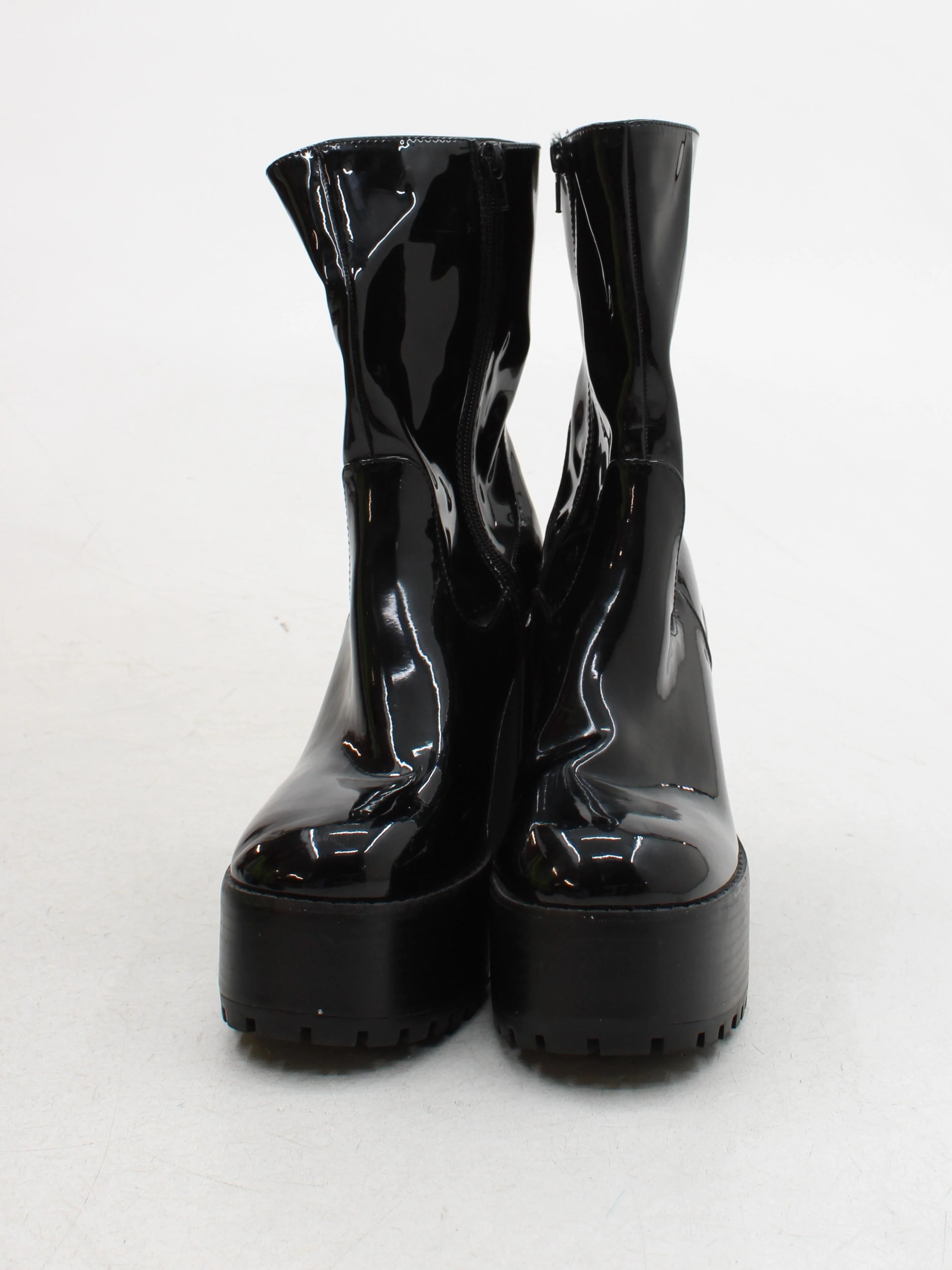 Z_code_Z Women's Boots UK 5 Black 100% Faux Leather Platform - Image 3