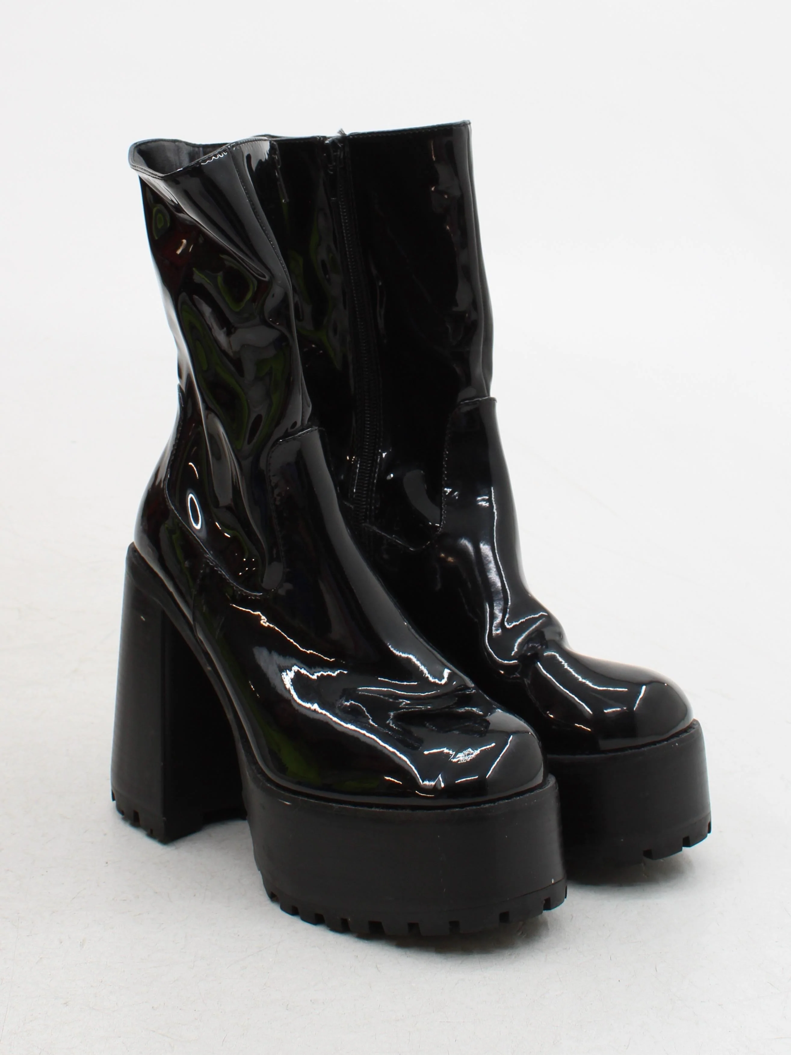 Z_code_Z Women's Boots UK 5 Black 100% Faux Leather Platform - Image 4