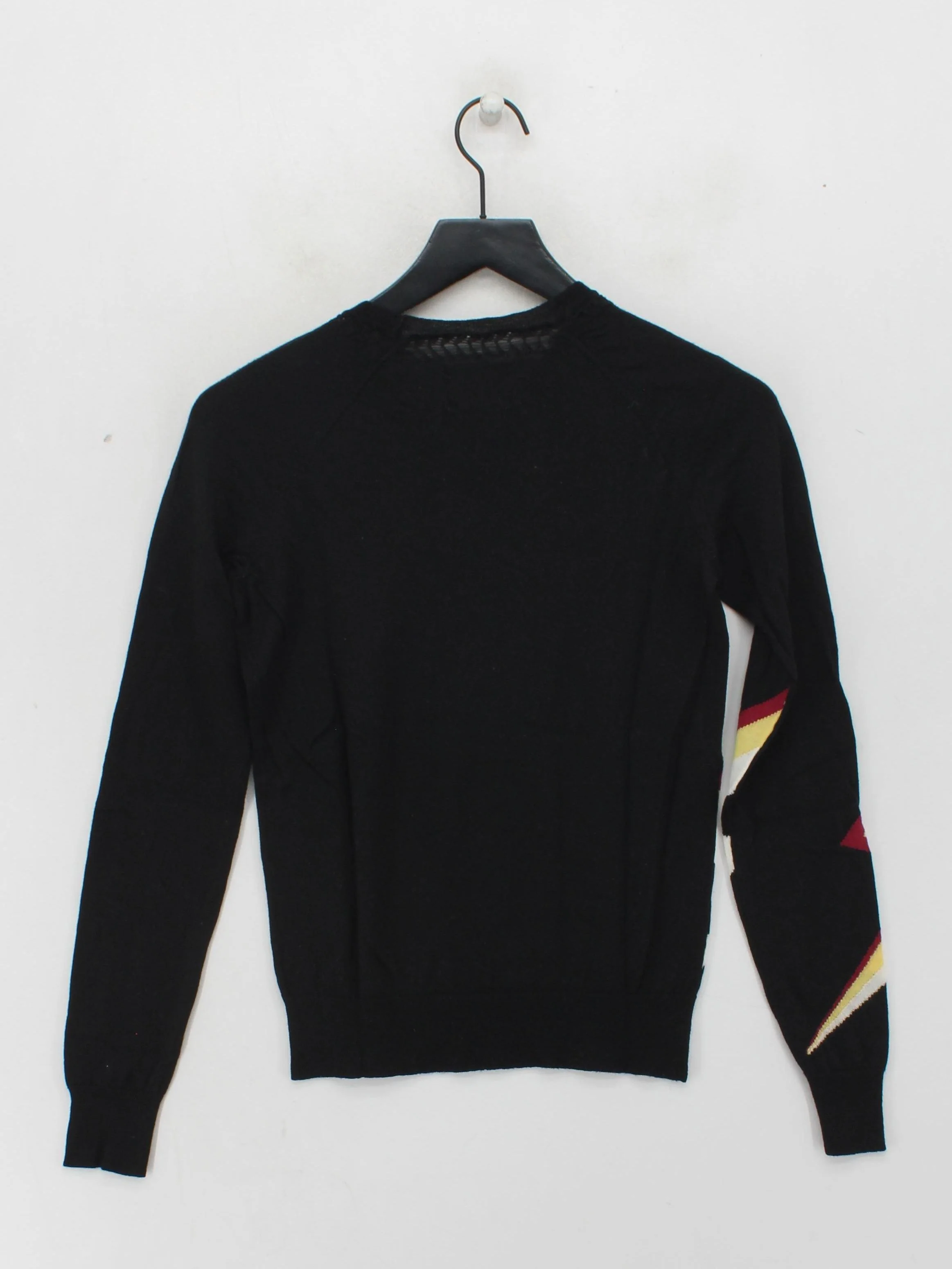 Zadig & Voltaire Men's Jumper XS Black Graphic 100% Wool Crew Neck Pullover - Image 2
