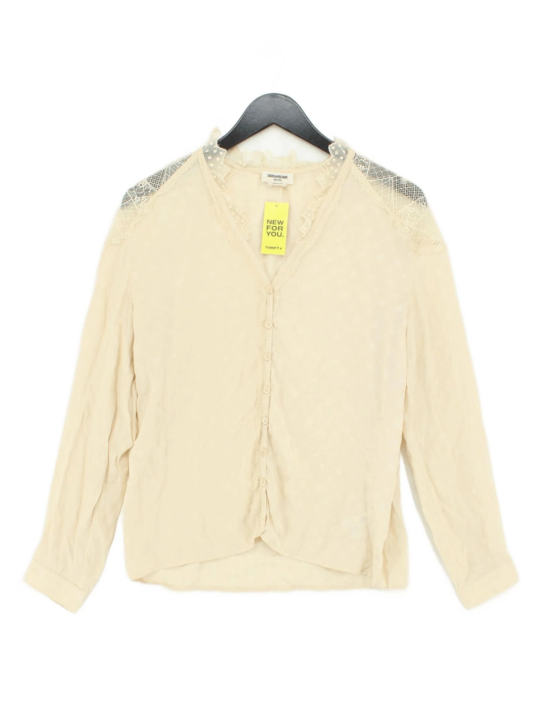 Zadig & Voltaire Women's Blouse S Cream Silk
