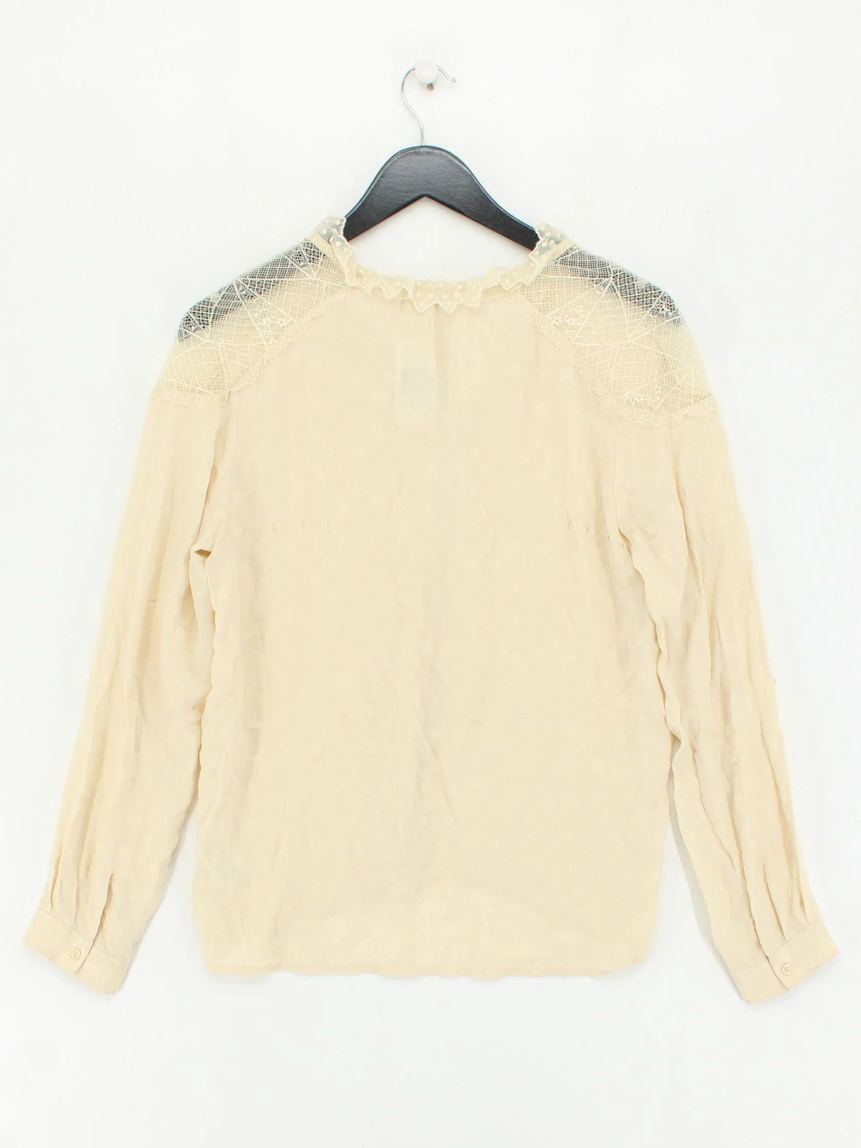 Zadig & Voltaire Women's Blouse S Cream Silk - Image 2