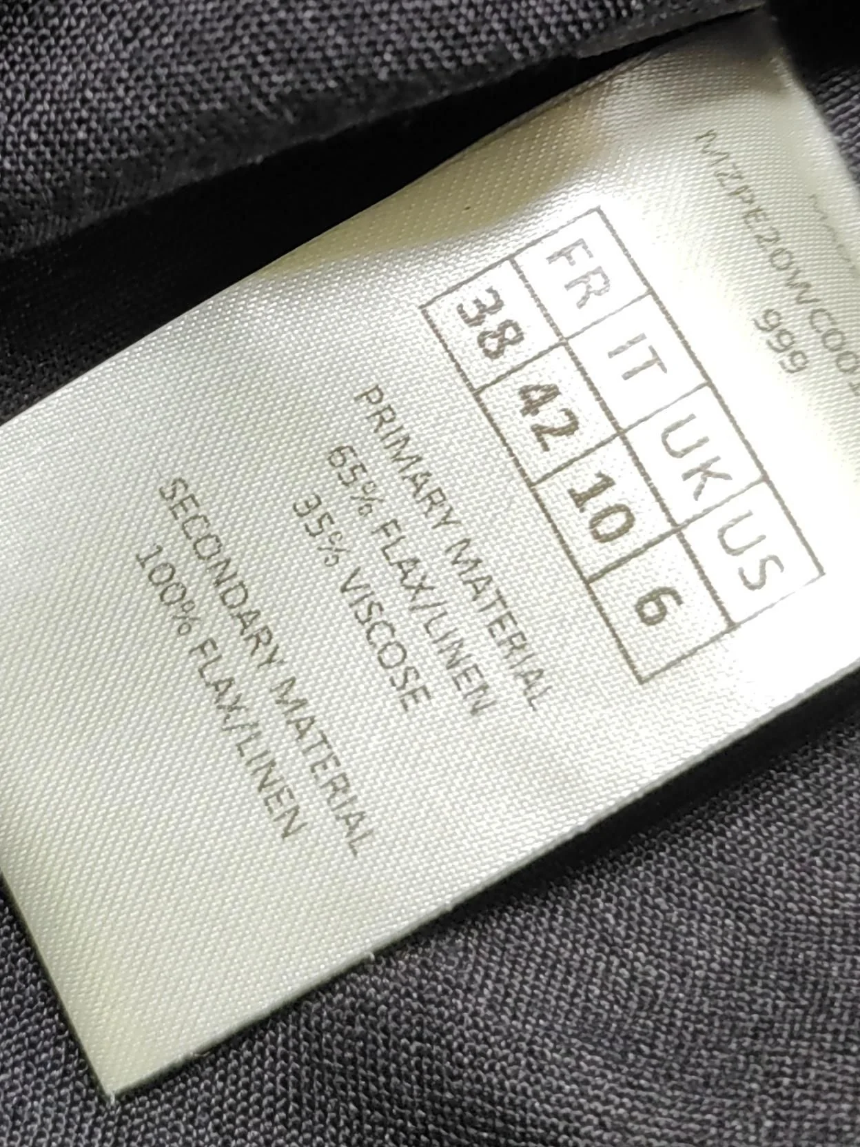 ZANINI Women's Coat M Black Linen with Viscose Overcoat - Image 6