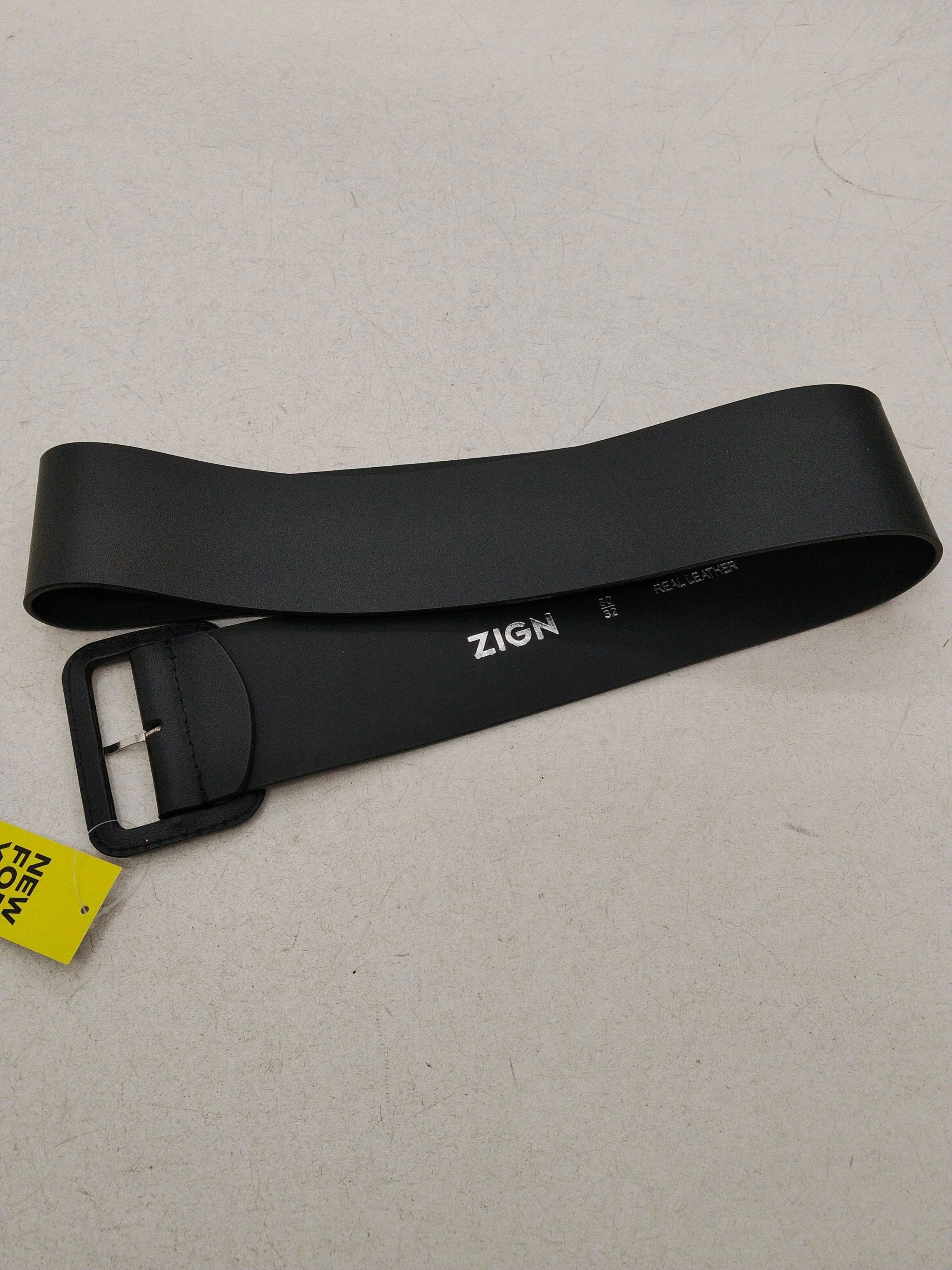 Zign Women's Belt S Black 100% Leather Basic Belt - Image 2